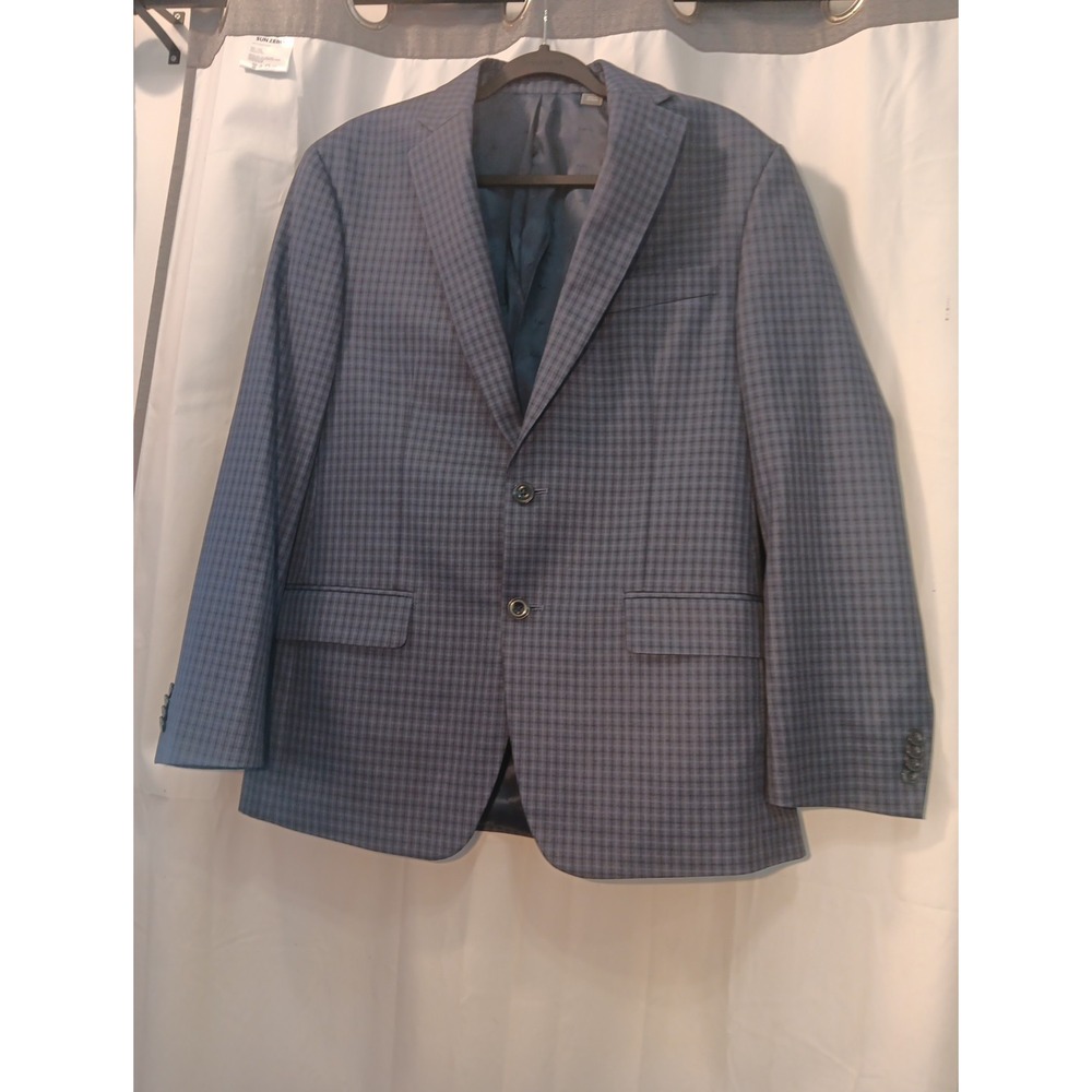 Michael Kors Blue/ Gingham Check  2-Btn Sportcoat Blazer 40S Spring Summer‎